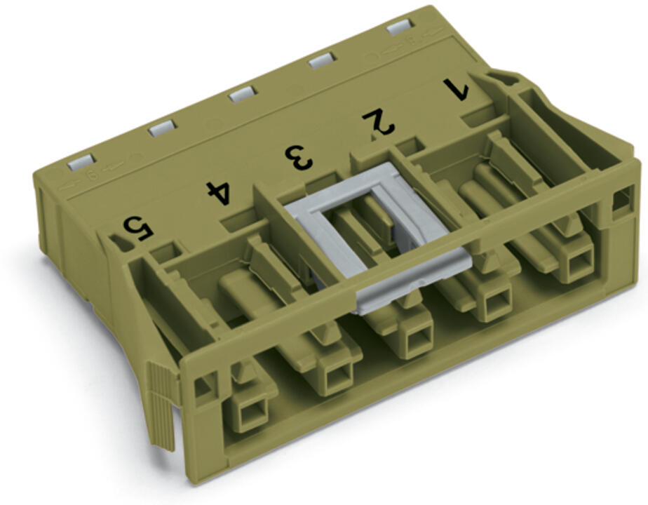 WAGO Gerätebuchse 5p ger Snap/schraub Serie 770 770-765 Federzug 400V 25A hfr