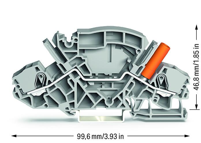 WAGO Reihenklemme 1Etage 2kl gr 30A TS35 Serie 2007 2007-8801/041-000