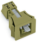 WAGO Gerätebuchse 2p ger Snap/schraub Serie 890 890-762 Federzug 250V 16A hfr