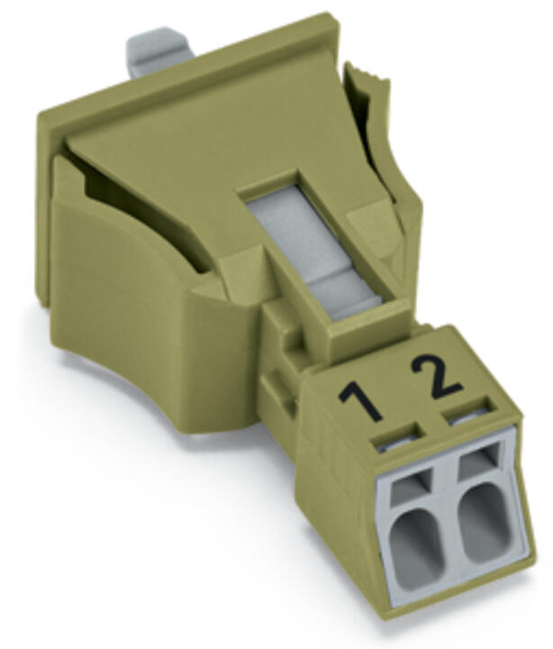 WAGO Gerätebuchse 2p ger Snap/schraub Serie 890 890-762 Federzug 250V 16A hfr