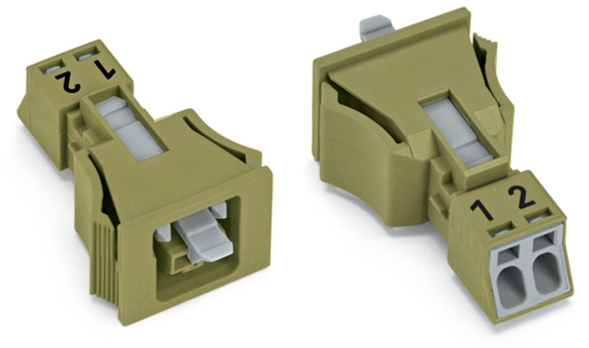 WAGO Gerätebuchse 2p ger Snap/schraub Serie 890 890-762 Federzug 250V 16A hfr