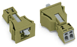 WAGO Gerätestecker 2p ger Snap/schraub Serie 890 890-772 Federzug 250V 16A hfr