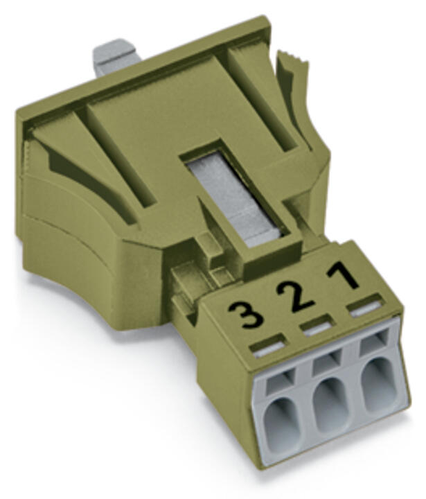 WAGO Gerätestecker 3p ger Snap/schraub Serie 890 890-773/073-000 Federzug 250V