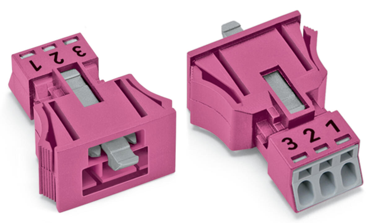 WAGO Gerätestecker 3p ger Snap/schraub Serie 890 890-793/081-000 Federzug 250V
