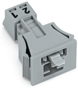 WAGO Gerätestecker 2p ger Snap/schraub Serie 890 890-752 Federzug 250V 16A hfr