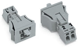 WAGO Gerätestecker 2p ger Snap/schraub Serie 890 890-752/060-000 Federzug 250V
