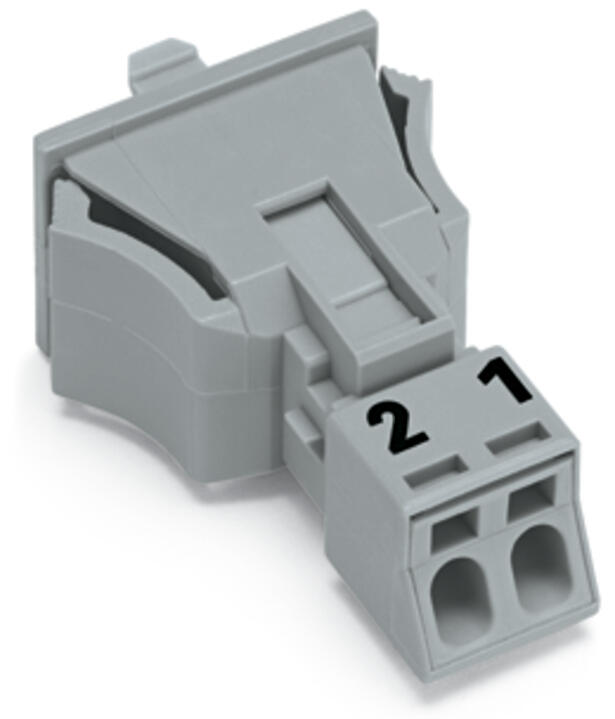 WAGO Gerätestecker 2p ger Snap/schraub Serie 890 890-752/060-000 Federzug 250V