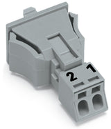 WAGO Gerätestecker 2p ger Snap/schraub Serie 890 890-752/060-000 Federzug 250V