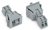 WAGO Gerätebuchse 2p ger Snap/schraub Serie 890 890-742/060-000 Federzug 250V