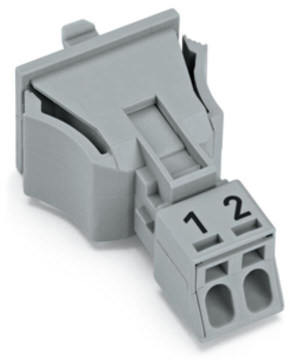 WAGO Gerätebuchse 2p ger Snap/schraub Serie 890 890-742/060-000 Federzug 250V
