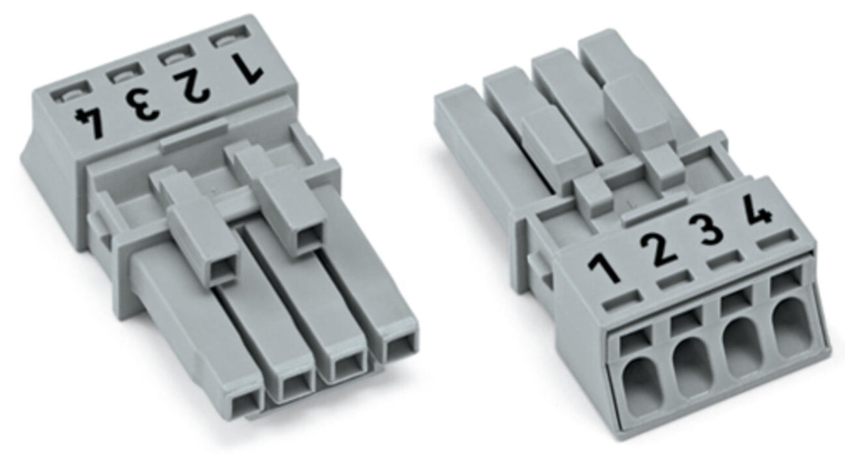 WAGO Steckverbinder Gebäude Buchse 4p Serie 890 890-244/064-000 Federzug 400V