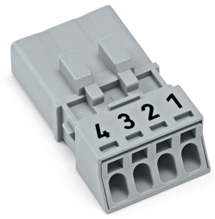 WAGO Steckverbinder Gebäude Stecker 4p Serie 890 890-254/060-000 Federzug 400V