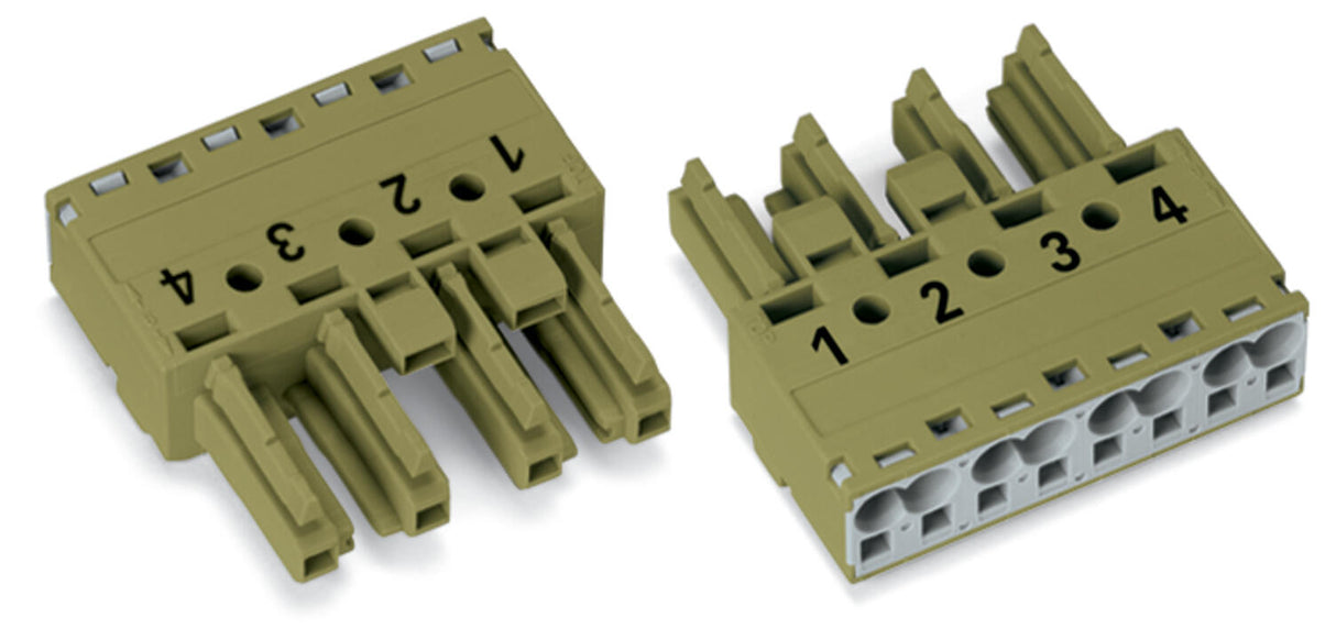 WAGO Steckverbinder Gebäude Buchse 4p Serie 770 770-264/071-000 Federzug 400V
