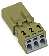 WAGO Steckverbinder Gebäude Stecker 3p Serie 890 890-273 Federzug 250V 16A