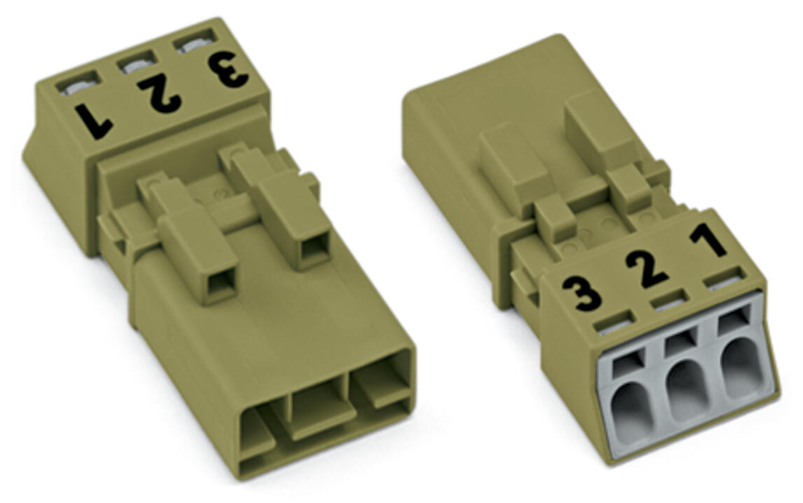WAGO Steckverbinder Gebäude Stecker 3p Serie 890 890-273/073-000 Federzug 250V