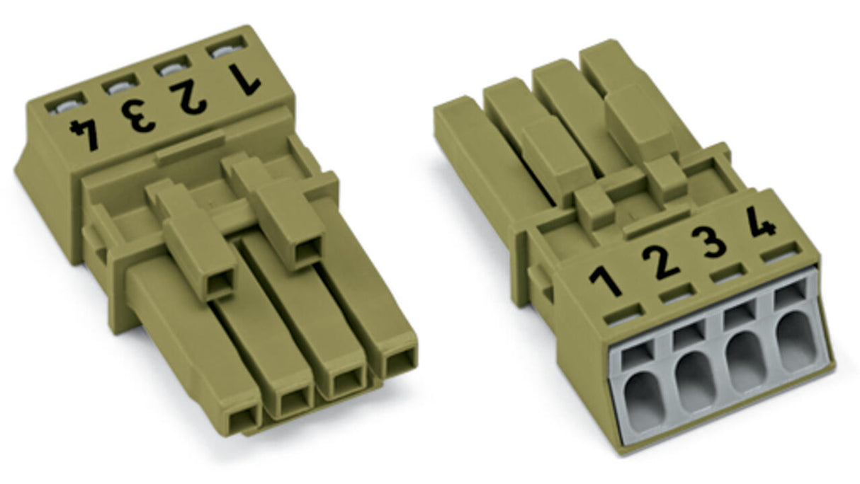 WAGO Steckverbinder Gebäude Buchse 4p Serie 890 890-264/072-000 Federzug 400V