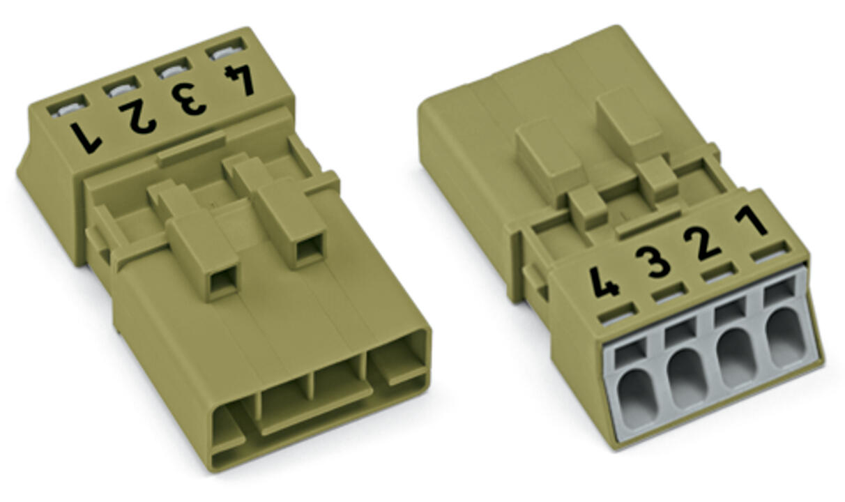 WAGO Steckverbinder Gebäude Stecker 4p Serie 890 890-274/071-000 Federzug 400V