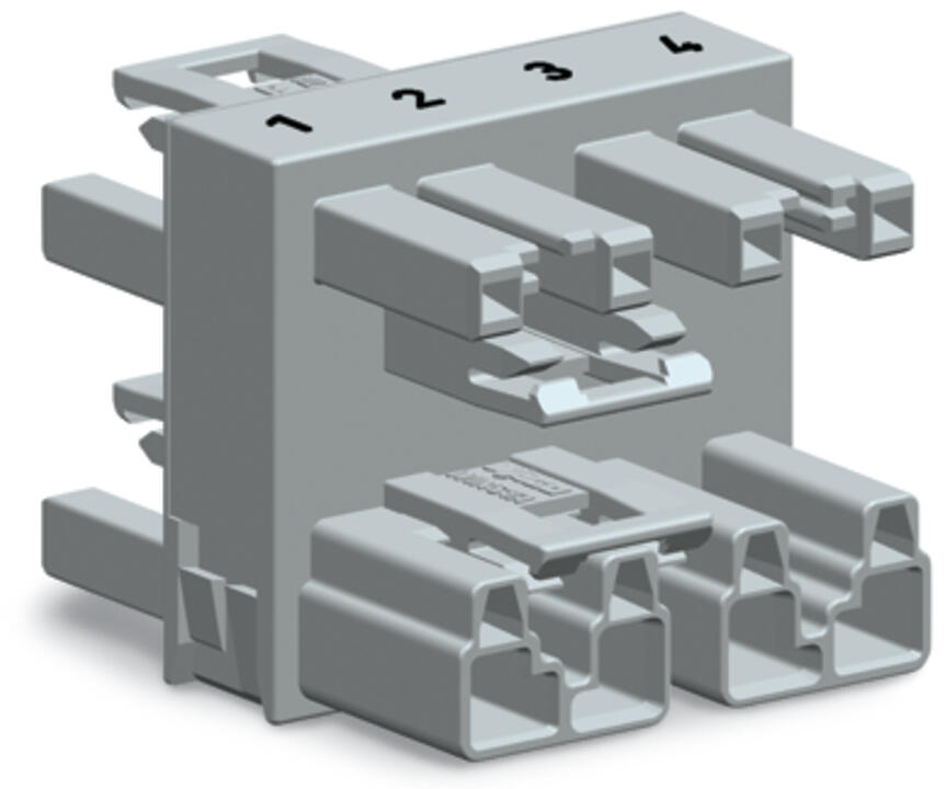 WAGO H-Verteiler PA 4Eing 4p 12Ausg 250V Serie 770 770-1734 25A IP20 hfr