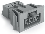 WAGO Gerätebuchse 4p ger Snap/schraub Serie 890 890-744/062-000 Federzug 400V