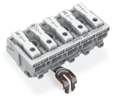 WAGO Klemmleiste 0,5-2,5qmm 24A 5p 50mm Serie 294 294-8225 Thermopl ws Federzug