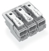 WAGO Klemmleiste 0,5-2,5qmm 24A 3p 30mm Serie 294 294-5023 Thermopl ws Federzug