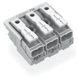 WAGO Klemmleiste 0,5-2,5qmm 24A 3p 30mm Serie 294 294-5043 Thermopl ws Federzug