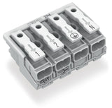 WAGO Klemmleiste 0,5-2,5qmm 24A 4p 40mm Serie 294 294-5014 Thermopl ws Federzug