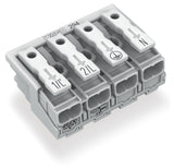 WAGO Klemmleiste 0,5-2,5qmm 24A 4p 40mm Serie 294 294-5024 Thermopl ws Federzug