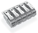 WAGO Klemmleiste 0,5-2,5qmm 24A 5p 50mm Serie 294 294-5035 Thermopl ws Federzug