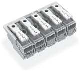 WAGO Klemmleiste 0,5-2,5qmm 24A 5p 50mm Serie 294 294-5045 Thermopl ws Federzug
