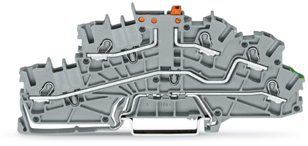 WAGO Installationsklemme 20A 0,25-4qmm Serie 2003 2003-6644 3pot gr Federzug