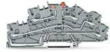 WAGO Installationsklemme 20A 0,25-4qmm Serie 2003 2003-6644 3pot gr Federzug