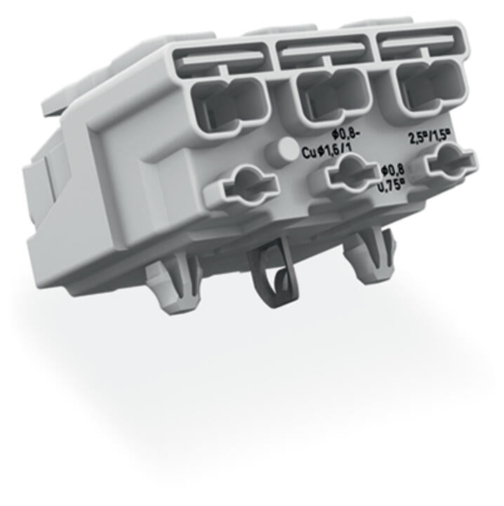 WAGO Klemmleiste 0,5-2,5qmm 24A 3p 30mm Serie 294 294-5123 Thermopl ws Federzug