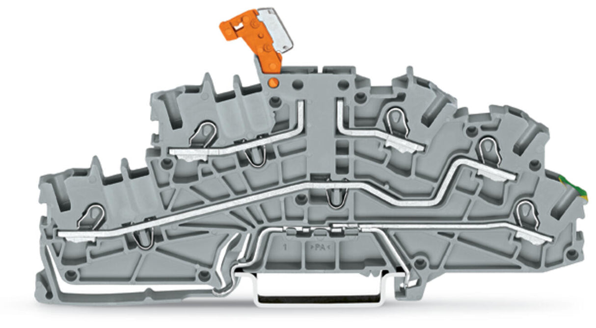 WAGO Installationsklemme 20A 0,25-4qmm Serie 2003 2003-6644 3pot gr Federzug