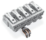 WAGO Klemmleiste 0,5-2,5qmm 24A 5p 50mm Serie 294 294-5235 Thermopl ws Federzug