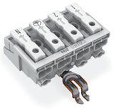 WAGO Klemmleiste 0,5-2,5qmm 24A 4p 40mm Serie 294 294-5314 Thermopl ws Federzug