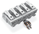WAGO Klemmleiste 0,5-2,5qmm 24A 5p 50mm Serie 294 294-5355 Thermopl ws Federzug