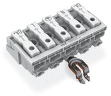 WAGO Klemmleiste 0,5-2,5qmm 24A 5p 50mm Serie 294 294-5375 Thermopl ws Federzug