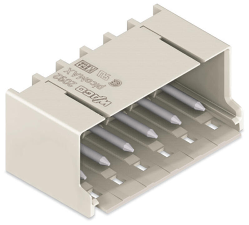 WAGO Platinenstecker Stift 6p lgr 1re Serie 2092 2092-1426/200-000 5mm zinn