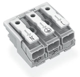 WAGO Klemmleiste 0,5-2,5qmm 24A 3p 30mm Serie 294 294-4023 Thermopl ws Federzug