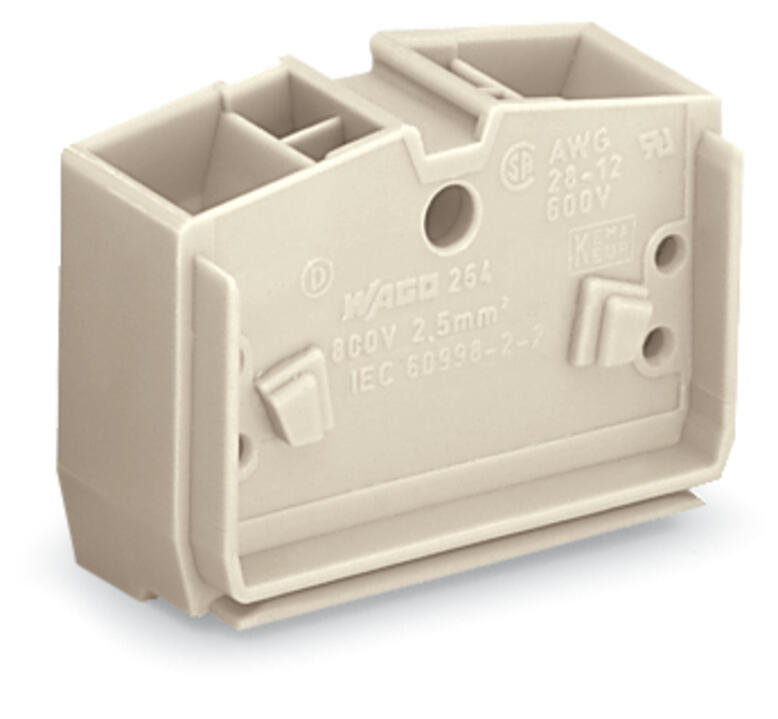 WAGO Klemmleiste 0,5-2,5qmm 23A 1p 10mm Serie 264 264-231 Thermopl lgr Federzug