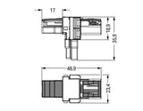 WAGO T-Verteiler PA 2Eing 2p 4Ausg 250V Serie 770 770-1606 25A IP20 hfr
