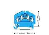 WAGO Reihenklemme 0,08-2,5qmm 1Etage 4kl Serie 280 280-656 bl 24A TS35