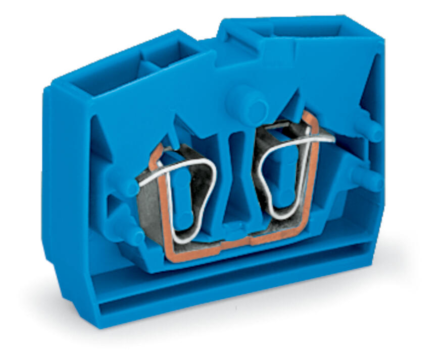 WAGO Klemmleiste 0,08-2,5qmm 24A 1p 6mm Serie 264 264-324 Thermopl bl Federzug