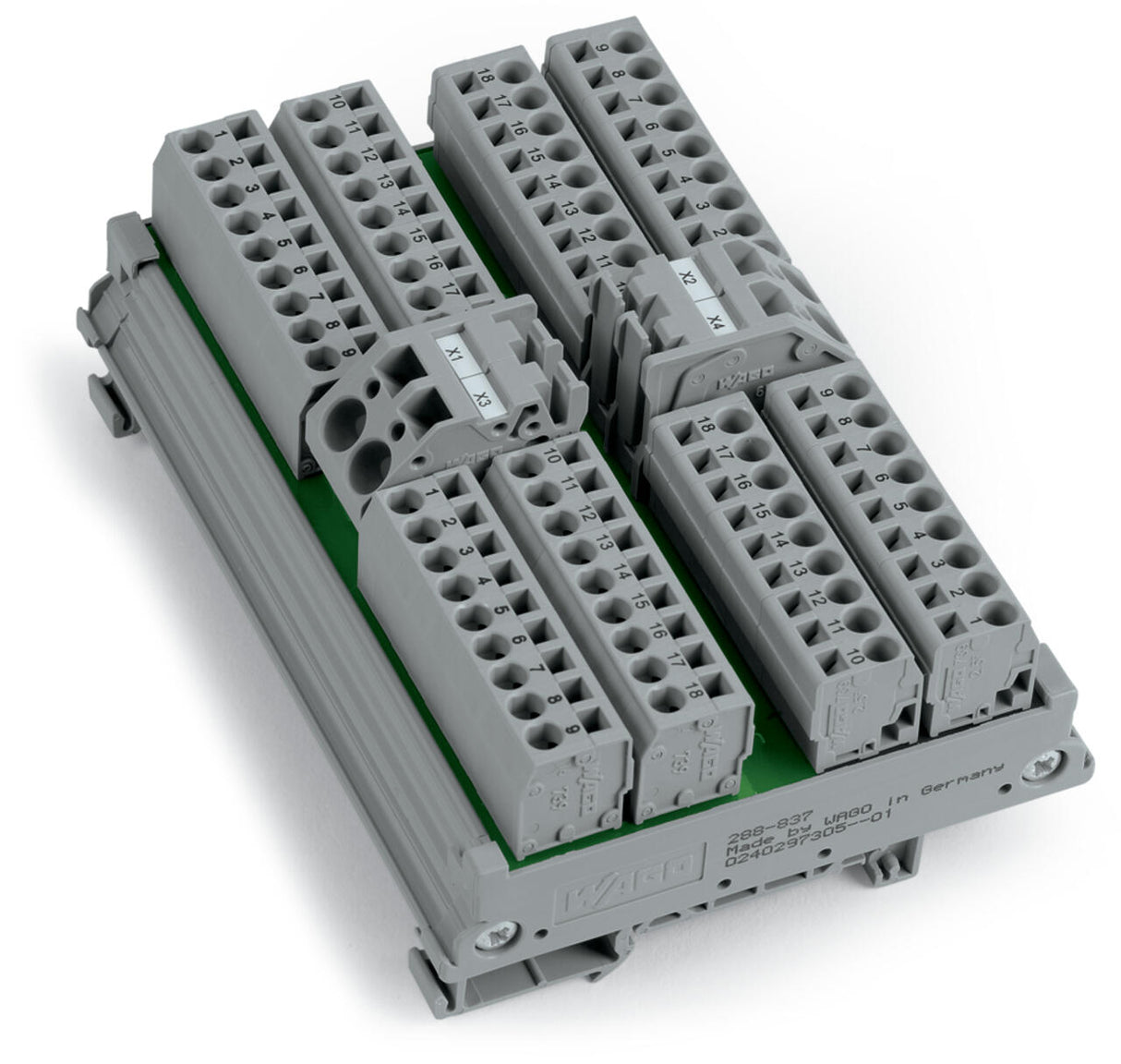 WAGO Übergabemodul 76p 250V 12A Federzug Serie 288 288-837 Leiterplattenklemme