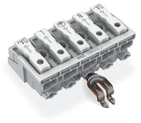 WAGO Klemmleiste 0,5-2,5qmm 24A 5p 50mm Serie 294 294-4375 Thermopl ws Federzug