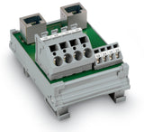 WAGO Übergabemodul 4p V A Federzug RJ45 Serie 289 289-966 85x69x40mm TS35