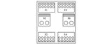 WAGO Übergabemodul 4p 50V 10A Federzug Serie 288 288-867 150x70x50mm TS35