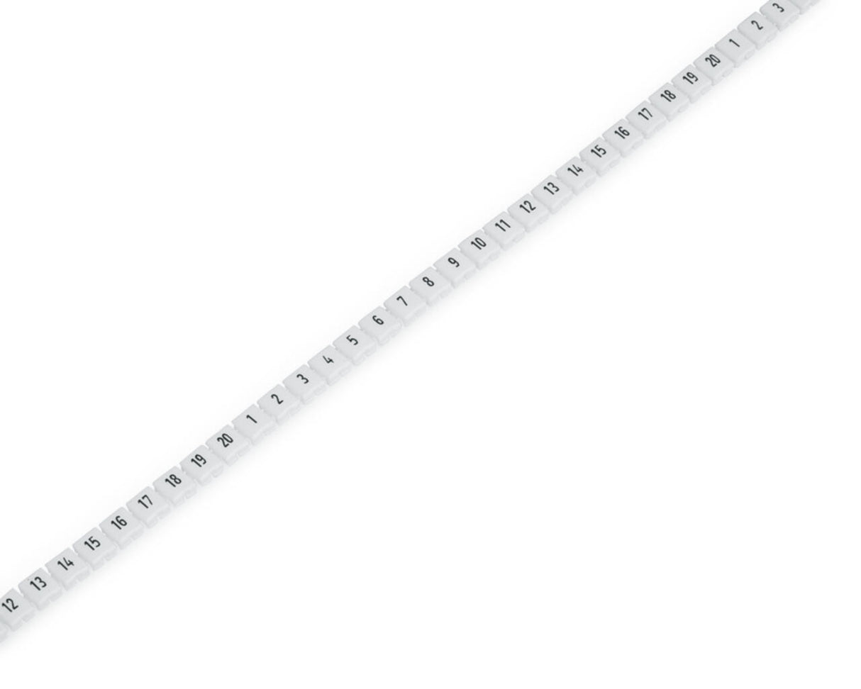 WAGO Klemmenmarkierung vi RM=5mm unbedr Serie 2009 2009-145/000-024 horiz/vert