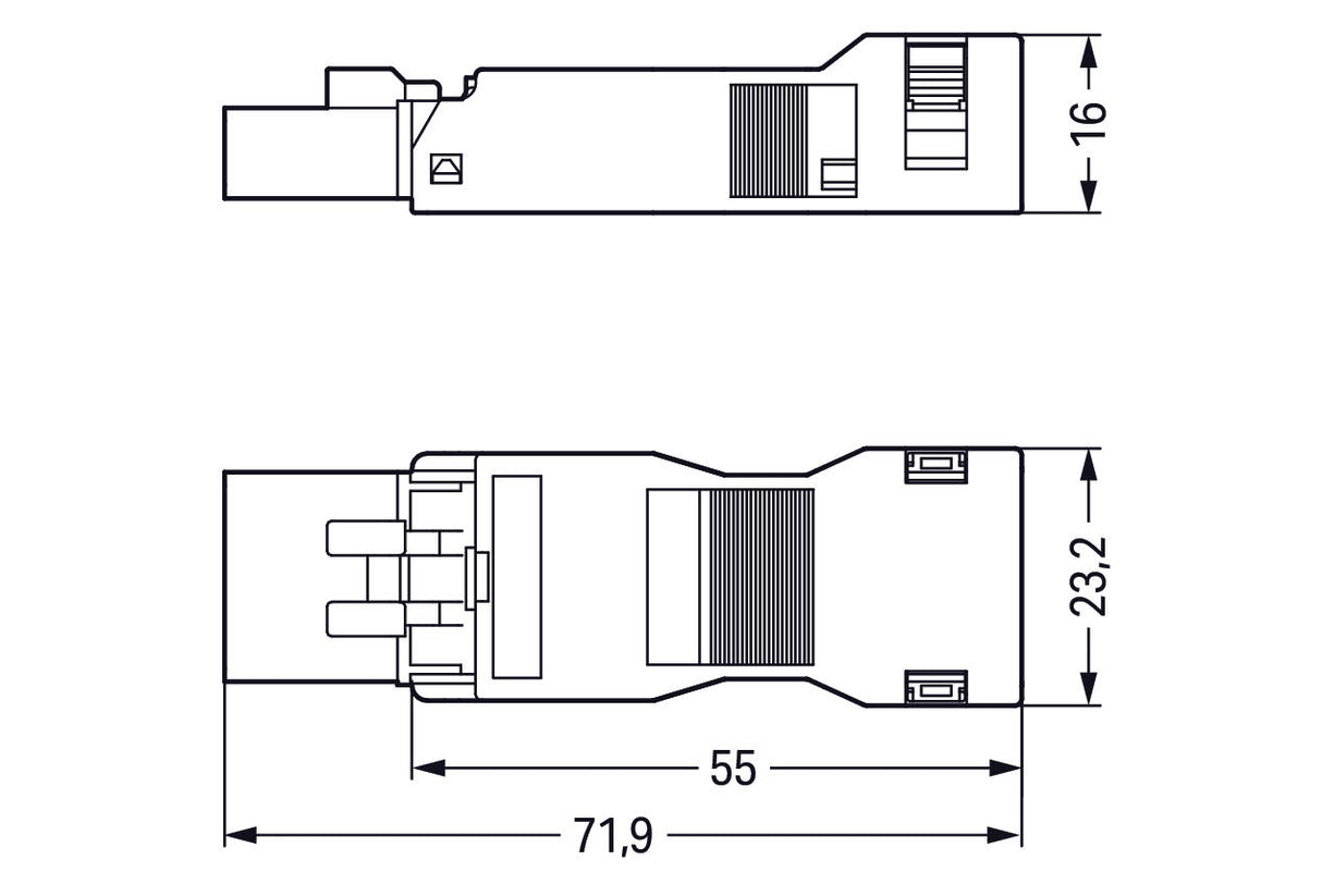 WAGO Steckverbinder Gebäude Stecker 4p Serie 890 890-114 Federzug 400V 16A